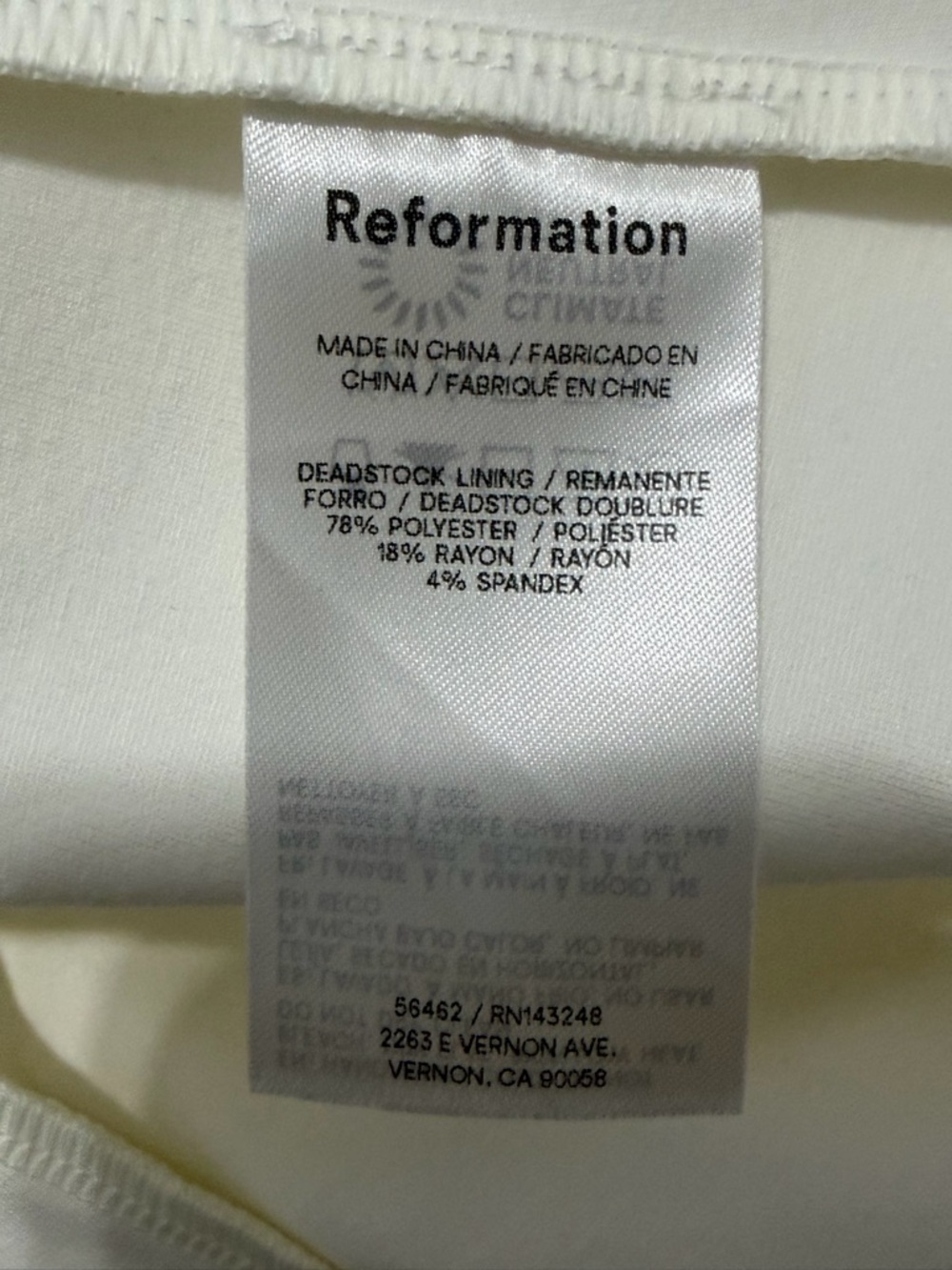 Reformation White Midi sleeveless Dress size large - Picture 6 of 7